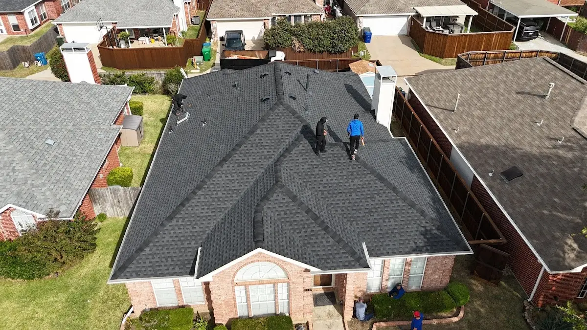 Commercial Roofing work in progress on a Atlanta property